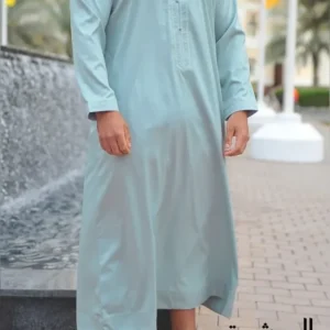 Qamis bahreini Al mashriq vert pastel