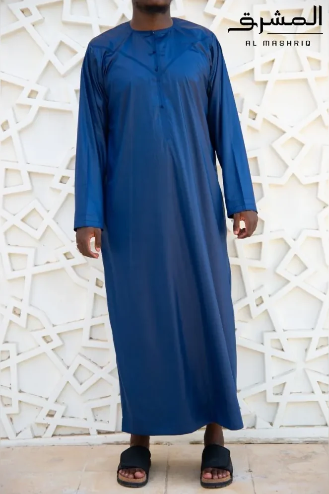 Qamis émirati bleu nuit Al mashriq