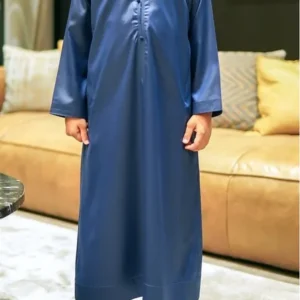 Qamis émirati enfant Al mashriq bleu nuit