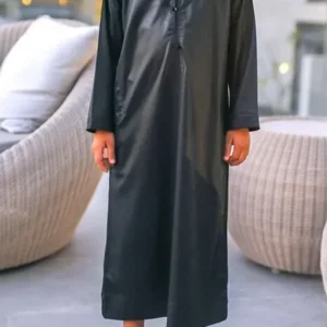 Qamis émirati enfant Al mashriq noir