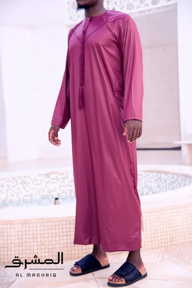 Qamis Emirati bordeaux Al mashriq