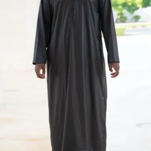 Qamis émirati noir Al mashriq
