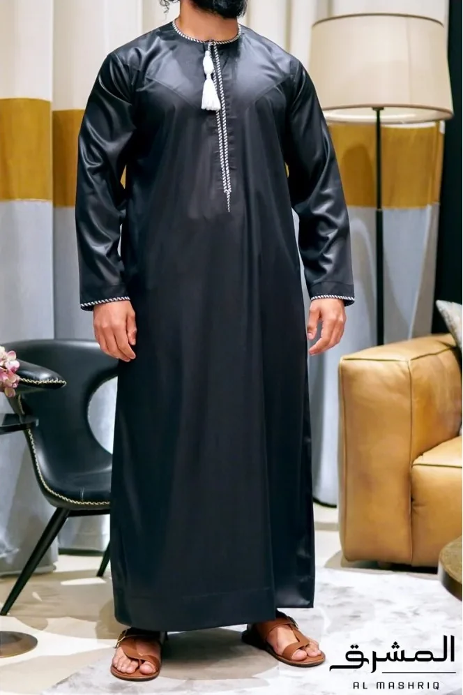 Qamis omani Al mashriq Noir