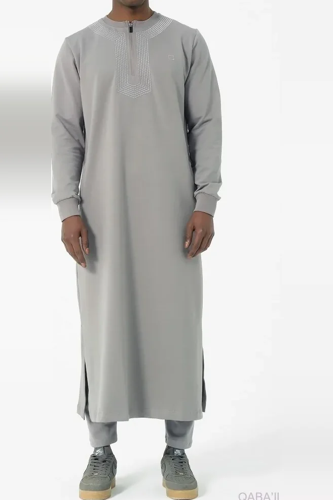 Qamis qabail Amwaj gris
