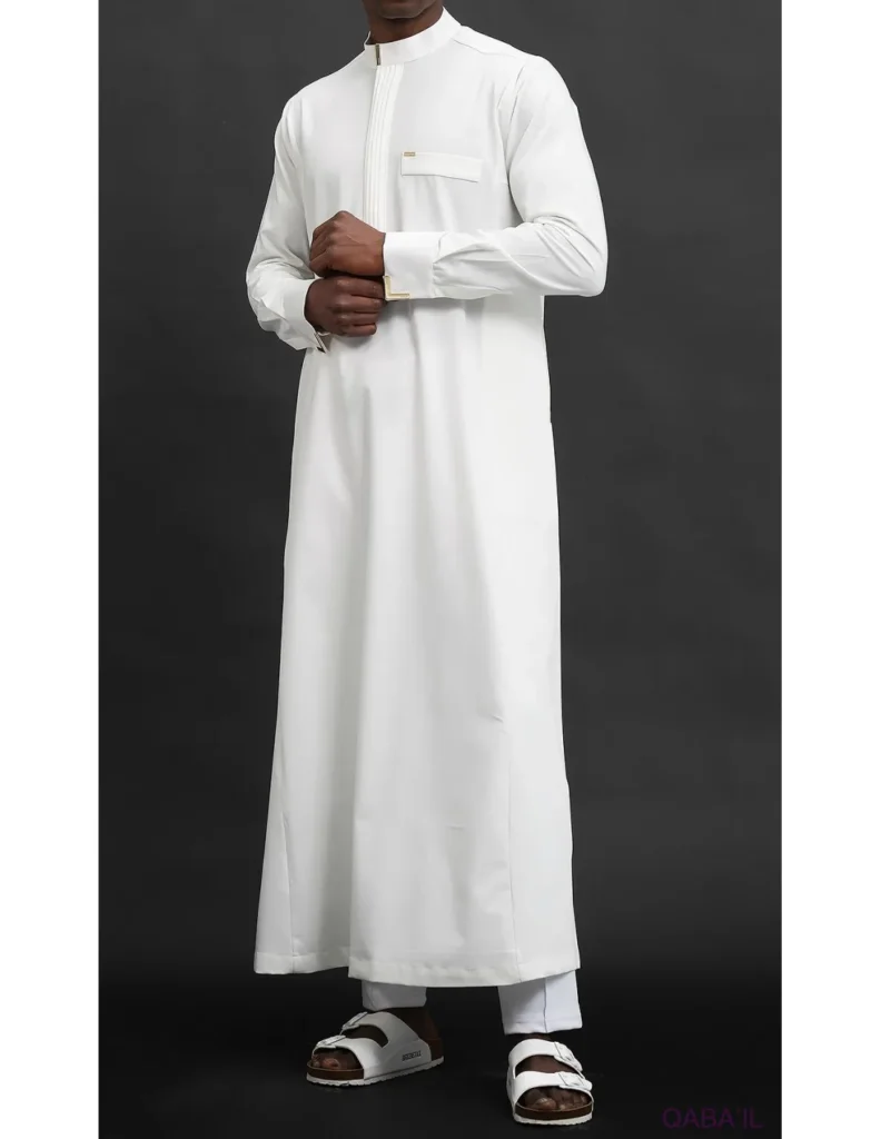 Qamis qabail Bey blanc