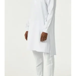 Qamis qaba'il qc Subtil blanc