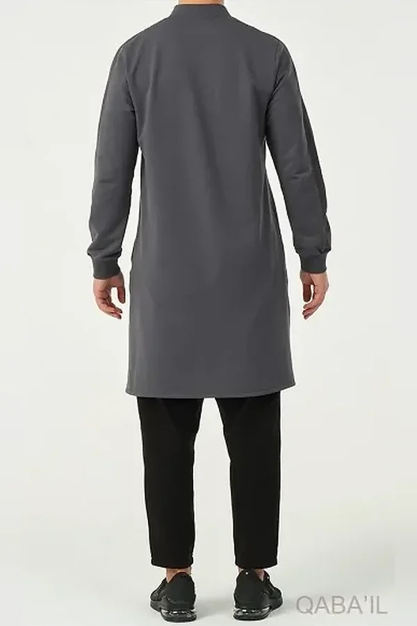 Qamis qaba'il qc Subtil gris anthracite