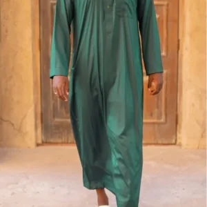 Qamis saoudien "Al mashriq" vert bouteille