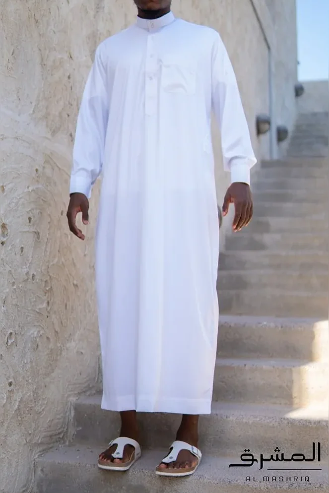 Qamis Saoudien Blanc Al mashriq