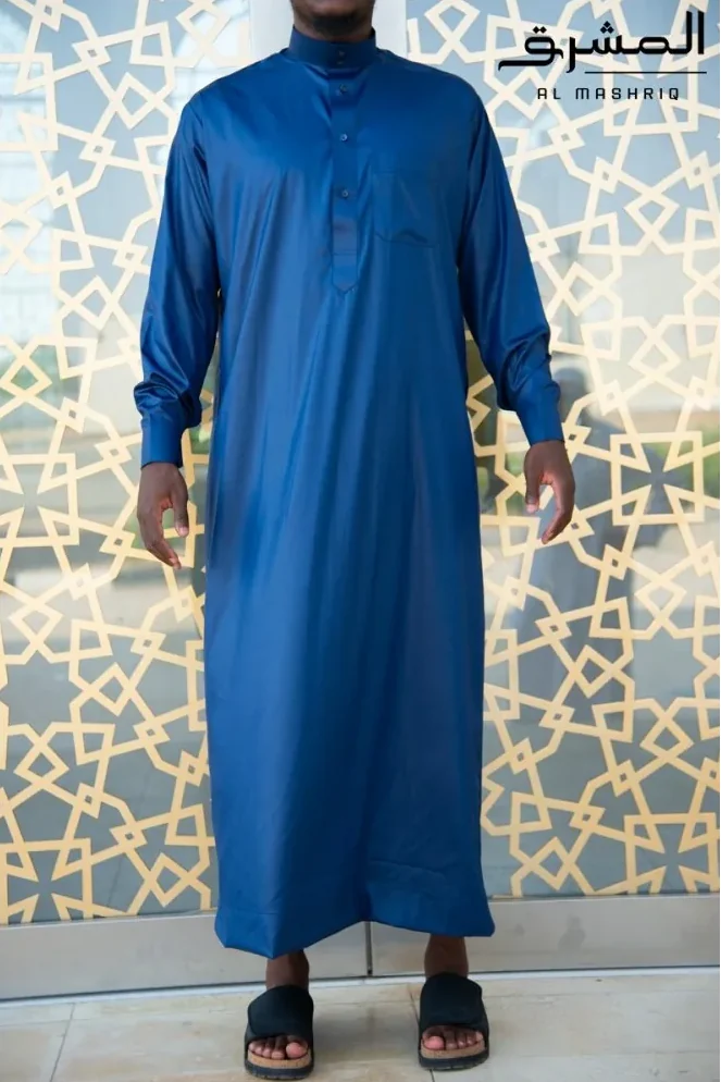Qamis saoudien Bleu nuit Al mashriq