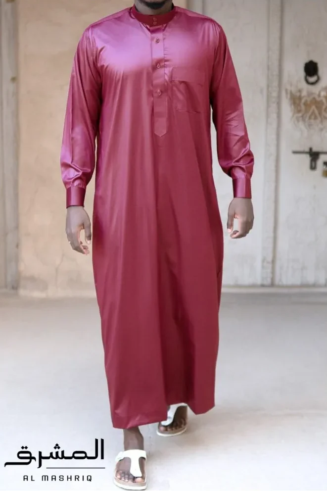 Qamis Saoudien Bordeaux Al mashriq