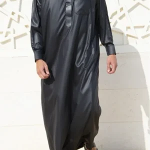 Qamis saoudien noir Al mashriq
