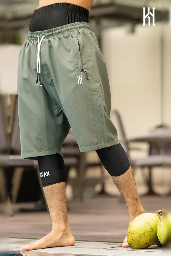 Saroual de bain KyYn kaki