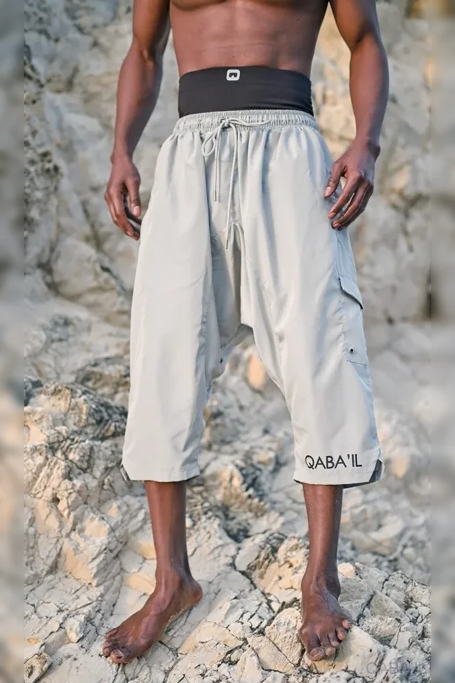 Saroual de bain Qaba'il gris clair
