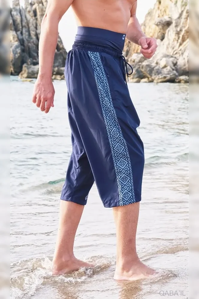 Saroual de bain qabail etniz bleu nuit