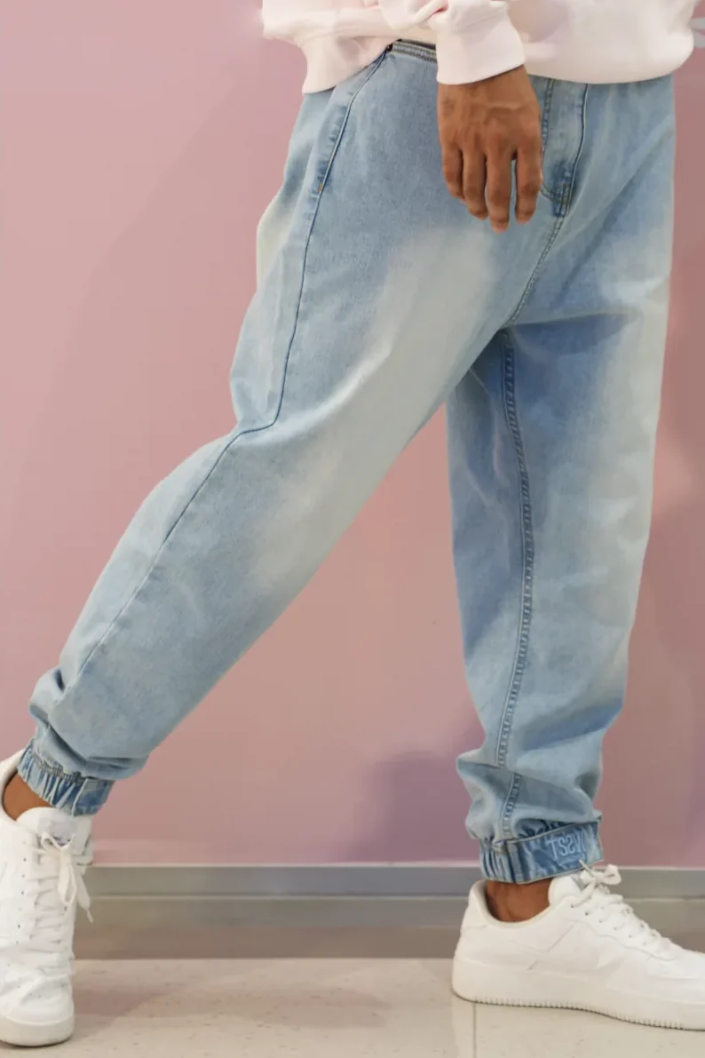 Sarouel jean wassat bleu clair