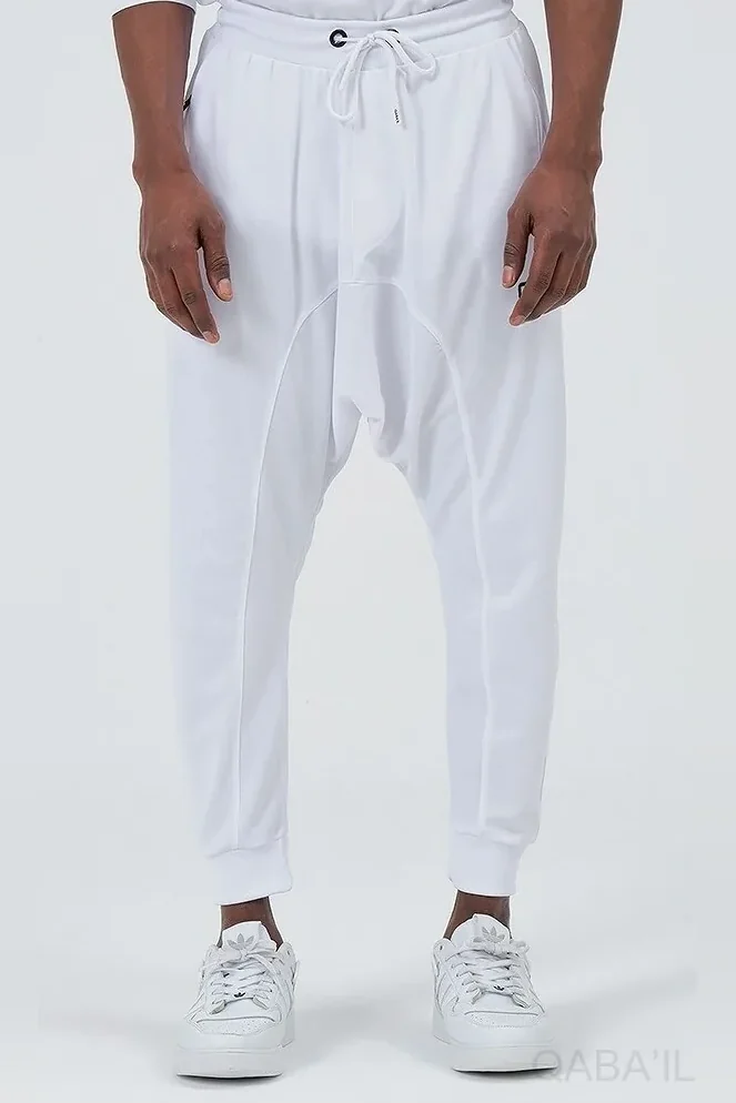 Saroual jogging léger qaba'il blanc