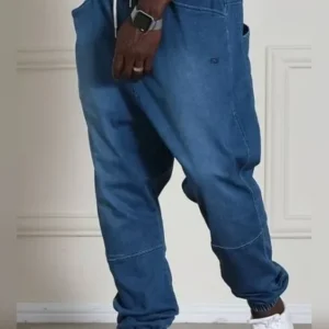 Saroual qaba'il Strech light blue