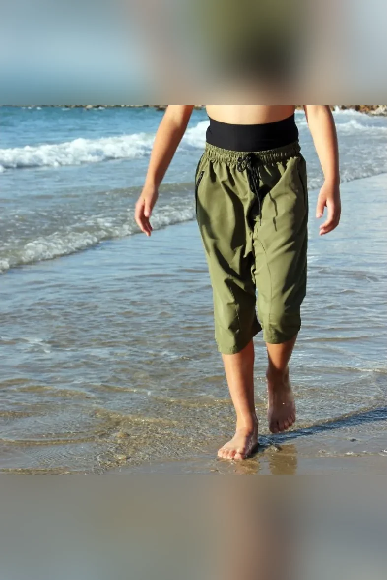 Sarouel de bain enfant AHLI kaki