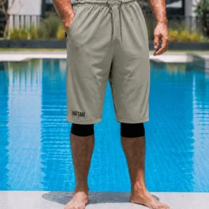 Sarouel de bain haytam gris kaki