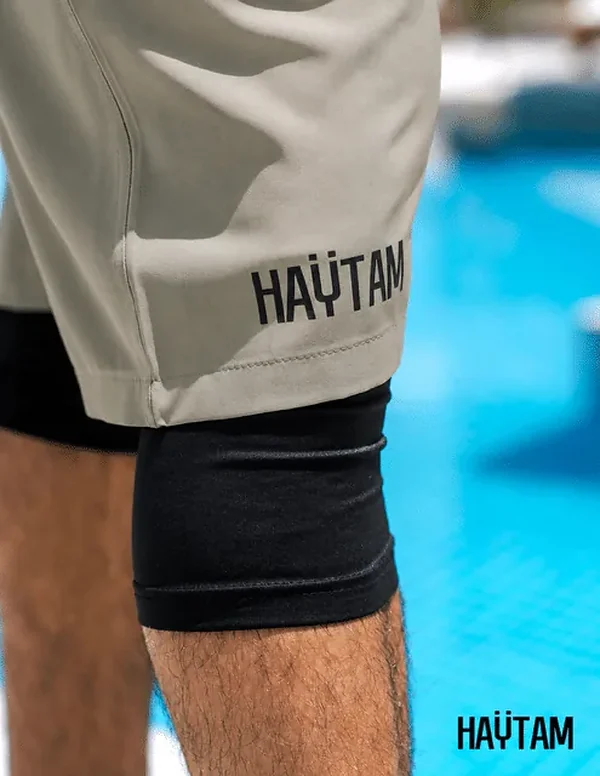 Sarouel de bain haytam gris kaki