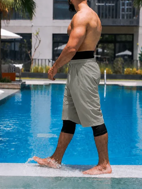 Sarouel de bain haytam gris kaki