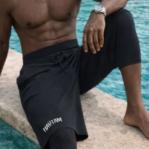 Sarouel de bain haytam noir