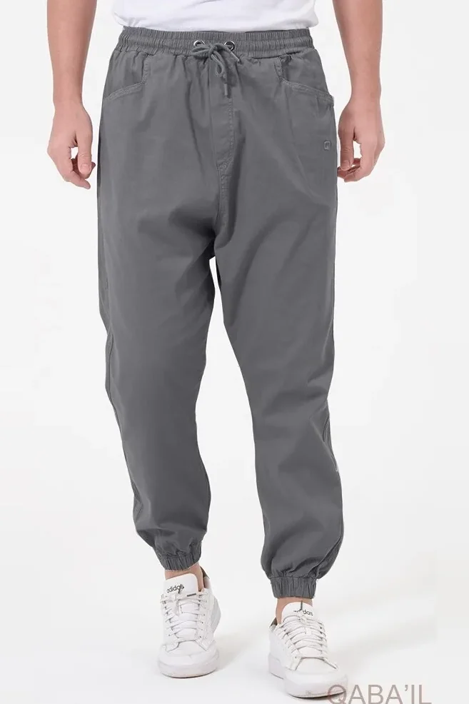 Sarouel qabail activ strech griș anthracite