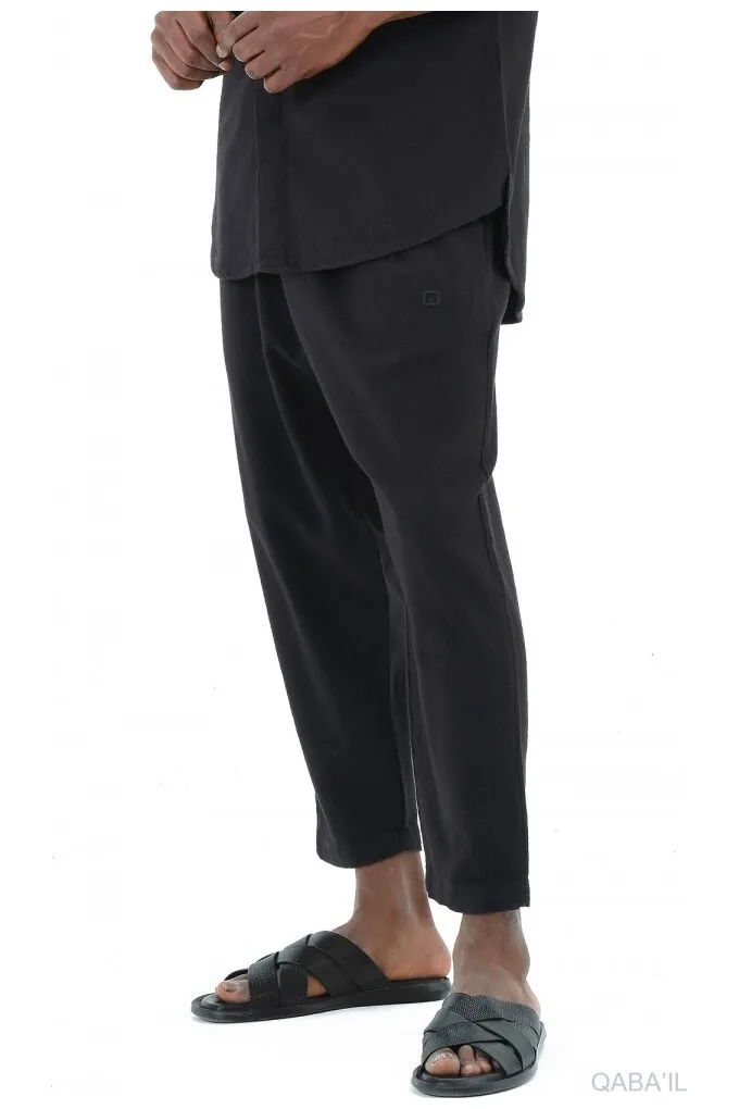 Sarouel qabail Classic lin noir