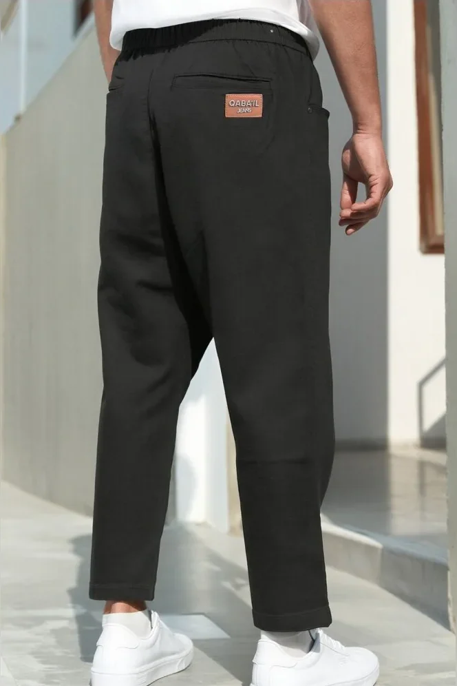 Sarouel qabail jean drop noir