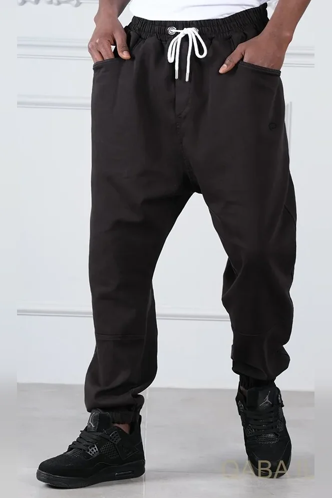Sarouel qabail pants stretch noir