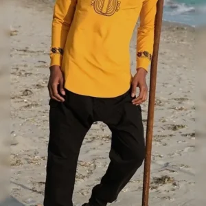 Sweat qaba'il ethniz afro up moutarde