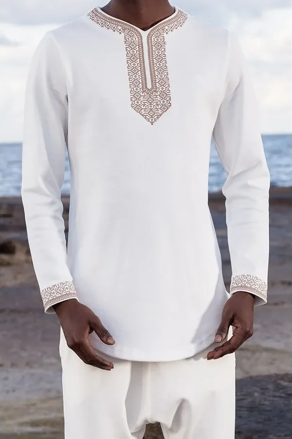 Sweat qabail Awqas ecru