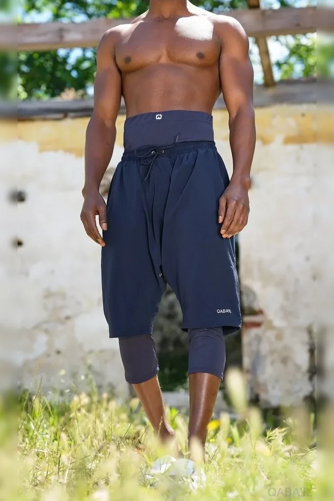 Swimshort de bain qabail bleu nuit