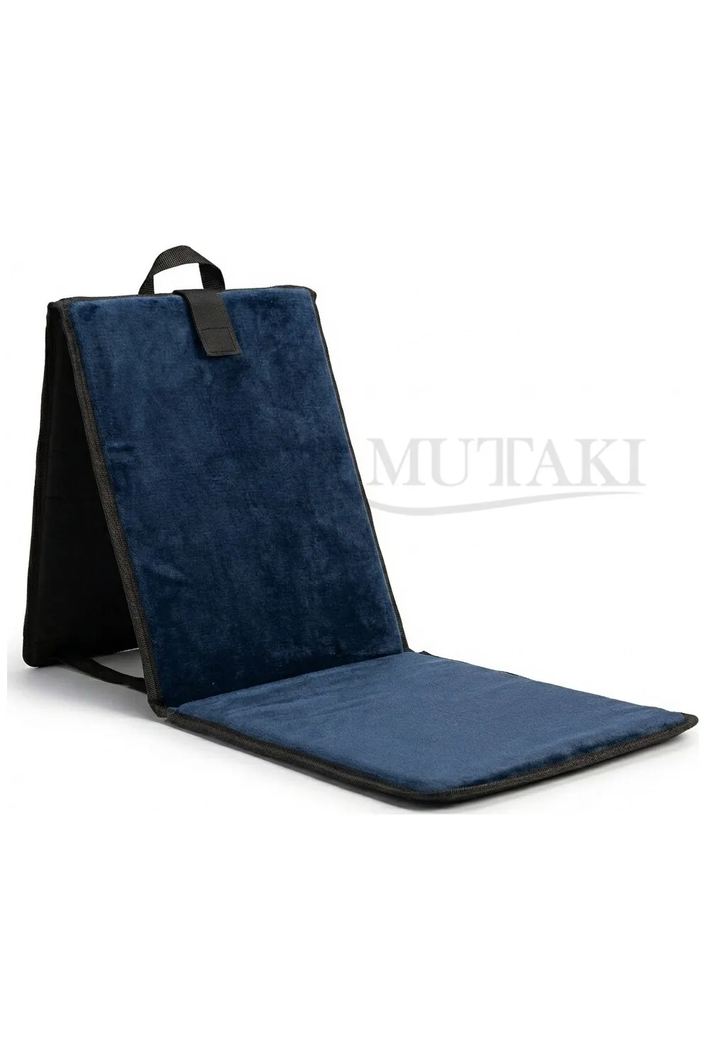Tapis de priere portable mutaki bleu