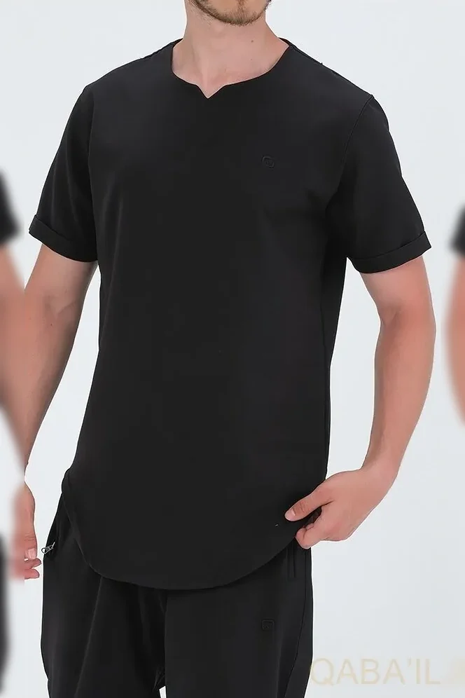 Tee shirt azur noir