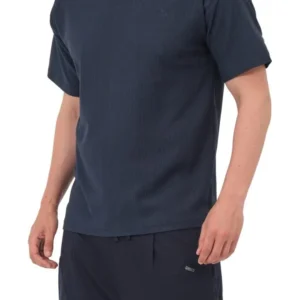 Tee shirt qabail waffle bleu