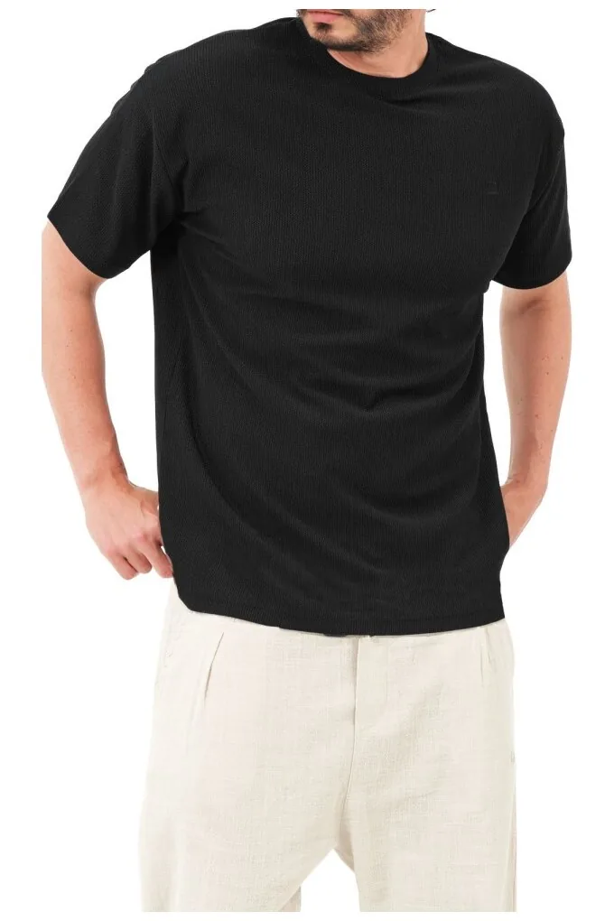 Tee shirt qabail waffle noir